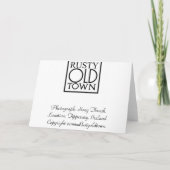 Song Thrush Groeten Kaart (Achterkant)