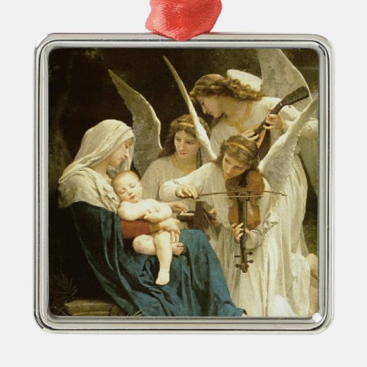 Song van Angels kerstfeest Metalen Ornament (Voorkant)