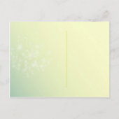 Song van Dandelions Wedding Save the Date Aankondigingskaart (Achterkant)