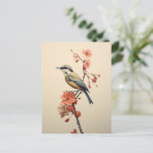 Song van de lente feestdagenkaart (Staand voorkant)