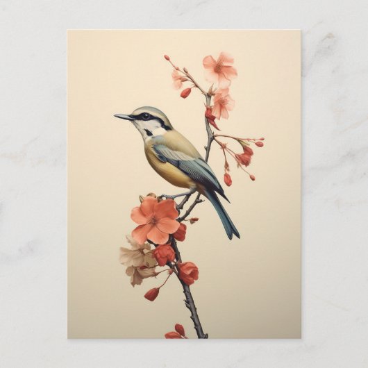 Song van de lente feestdagenkaart (Voorkant)
