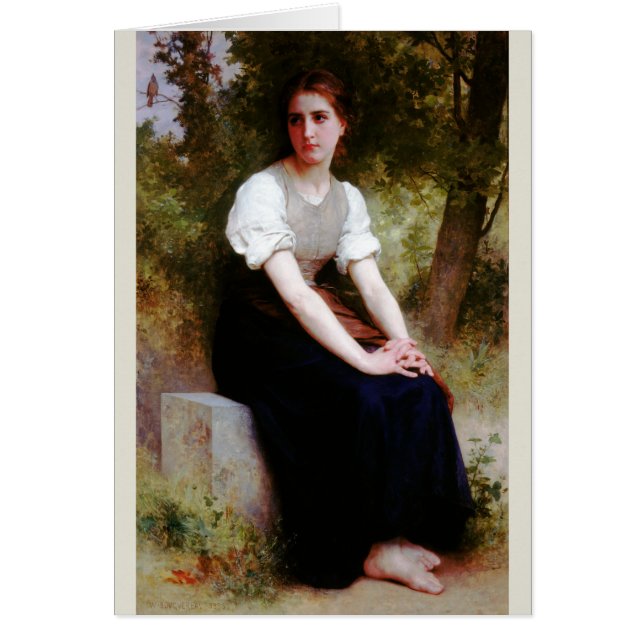 Song van de Nightingale door Bouguereau (Voorkant)