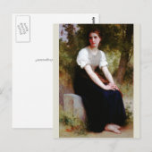 Song van de Nightingale door Bouguereau Briefkaart (Voorkant / Achterkant)