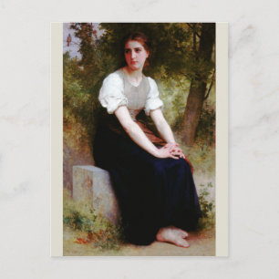 Song van de Nightingale door Bouguereau Briefkaart