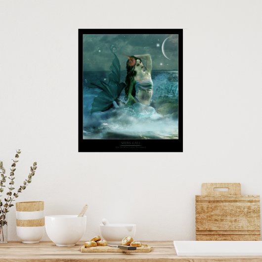 Song van de Siren Poster (Keuken)