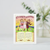 Song van het Inspirerend Briefkaart Friendship (Staand voorkant)