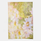 Song van lentes Lovely Bleke roze Daisies Asters Theedoek (Verticaal)