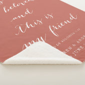 Song van Solomon Scripture Terracotta Wedding Gift Sherpa Deken (3/4)