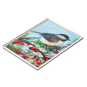 Songbird Art Sweet Chickadee Notitieboek (Linkerzijde)