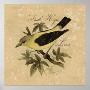 Songbird Bird Faith Hope Love Poster