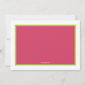 Songbird Birthday Party Invitation Kaart (Achterkant)