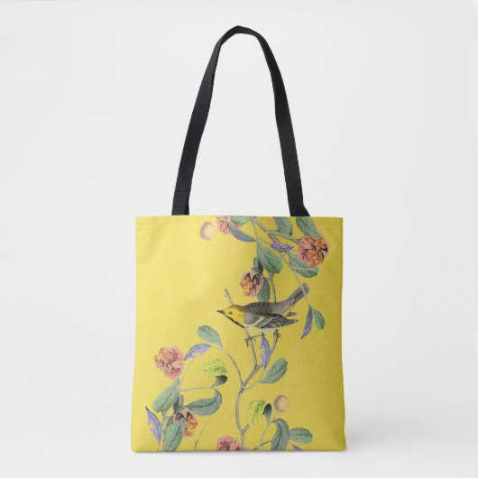  Songbird Bleek Geel Tote Bag (Voorkant)