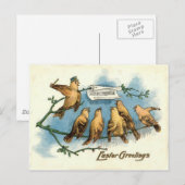 Songbird Choir Sky Singing Song Tree Briefkaart (Voorkant / Achterkant)