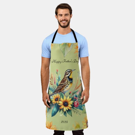 Songbird Happy Vaderdag Schort (Gedragen)