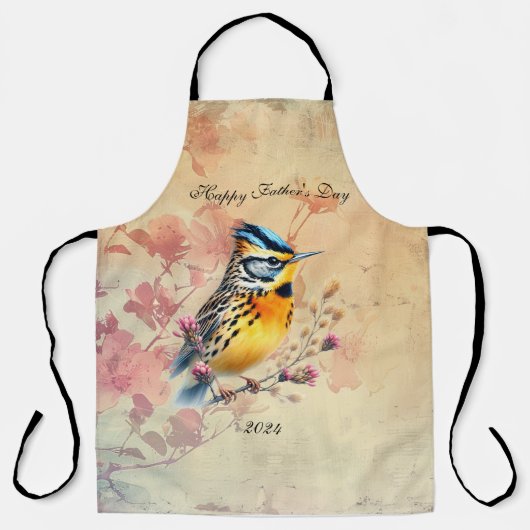 Songbird Happy Vaderdag Schort (Voorkant)