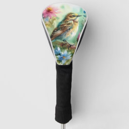 Songbird Melody sierlijke vogel & bloemen eleganti Golfheadcover