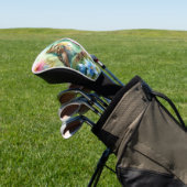 Songbird Melody sierlijke vogel & bloemen eleganti Golfheadcover (Insitu)