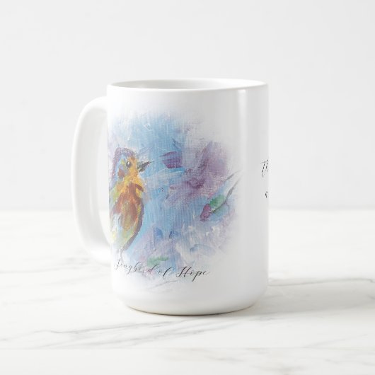 "Songbird of Hope" Classic 15 oz. Mok (Voorkant links)