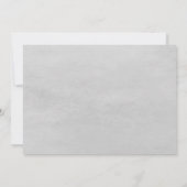 Songbird Pair Baby shower | Grijze uitnodiging (Achterkant)