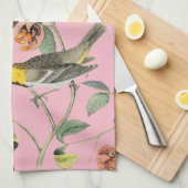 Songbird Pink Theedoek (Quarter Fold)