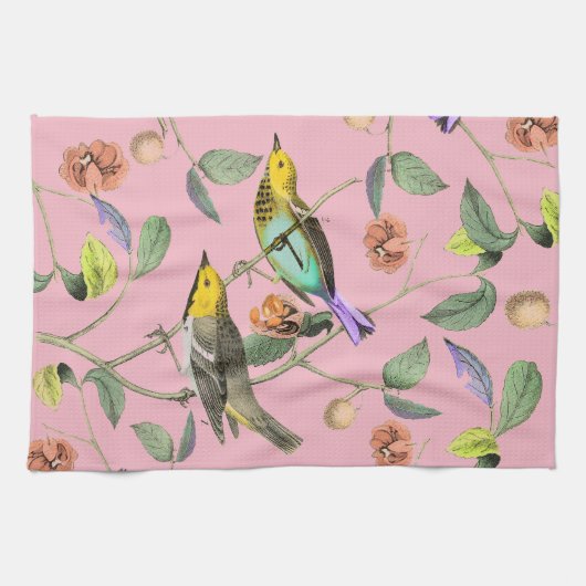  Songbird Pink Theedoek (Horizontaal)