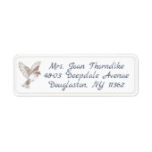 Songbird Return Address Label met dubbele grens (Voorkant)