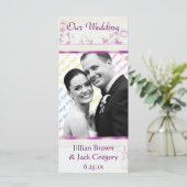 Songbird Shabby Chic Trouwprogramma Programmakaart (Staand voorkant)