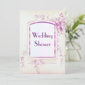 Songbird Shabby Chic Wedding Shower Kaart (Staand voorkant)