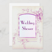 Songbird Shabby Chic Wedding Shower Kaart (Voorkant / Achterkant)