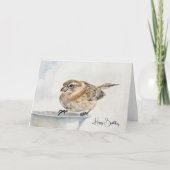 Songbird Sparrow - Verjaardag Kaart (Voorkant)