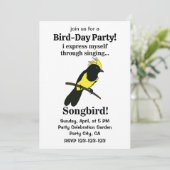Songbird Tit Bird Funny Birdwatcher Verjaardag Kaart (Staand voorkant)