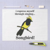 Songbird Tit Bird Funny Birdwatching Birdwatcher Tissuepapier (Craft)