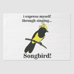 Songbird Tit Bird Funny Birdwatching Birdwatcher Tissuepapier
