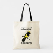 Songbird Tit Bird Funny Birdwatching Birdwatcher Tote Bag (Achterkant)