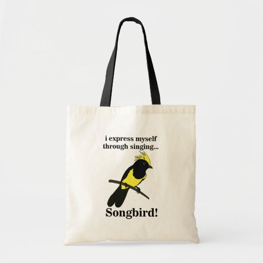 Songbird Tit Bird Funny Birdwatching Birdwatcher Tote Bag (Voorkant)
