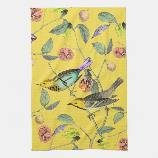 Songbird Yellow Theedoek (Verticaal)