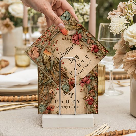 Songbirds & Roses Valentine Party Servet