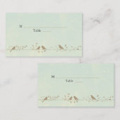  Songbirds Wedding Place Cards Plaatskaartje (Voorkant / Achterkant)