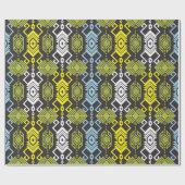 Songket Tenun Geometric Seamless Pattern met Crea Cadeaupapier (Vlak)