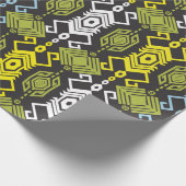 Songket Tenun Geometric Seamless Pattern met Crea Cadeaupapier (Hoek)