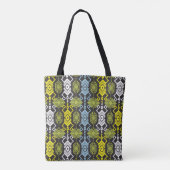 Songket Tenun Geometric Seamless Pattern met Crea Tote Bag (Achterkant)