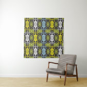 Songket Tenun Geometric Seamless Pattern met Crea Wandkleed (In situ)