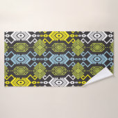 Songket Tenun Geometric Seamless Pattern with Crea Badhanddoek (Badhanddoek)