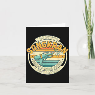 Songkran 2026 Survivor Funny Thais Nieuwjaar  Kaart