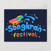 Songkran Watergun Briefkaart (Voorkant)