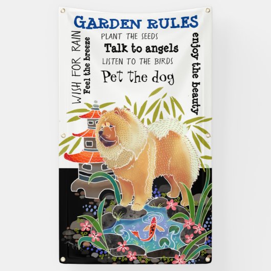 SONGMAO CHOW 3X5 GARDEN BANNER/SIGN SPANDOEK (Verticaal)