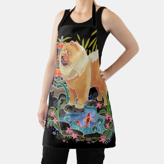 SONGMAO Chow All-Over Print Apron Schort (Insitu)