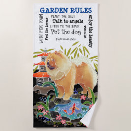 SONGMAO Chow- GARDEN REGELS badhanddoek