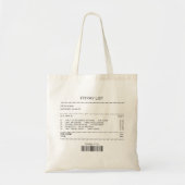 Songontvangstbewijs Esthetische Aangepaste Song Af Tote Bag (Voorkant)