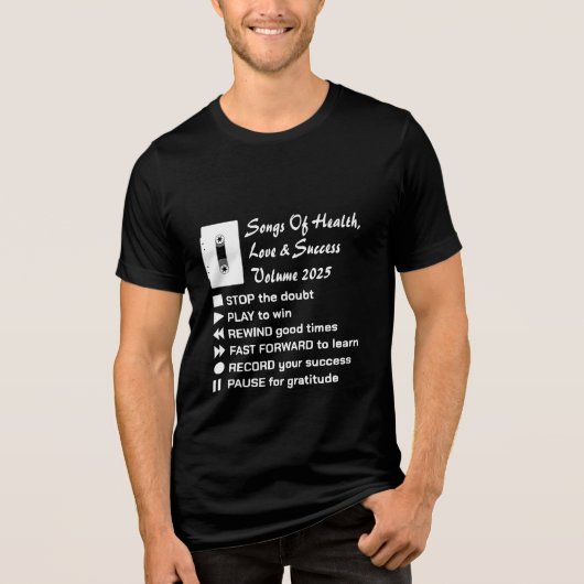 Songs of Health, Love & Succes 2025 Tri-Blend Shirt (Voorkant)